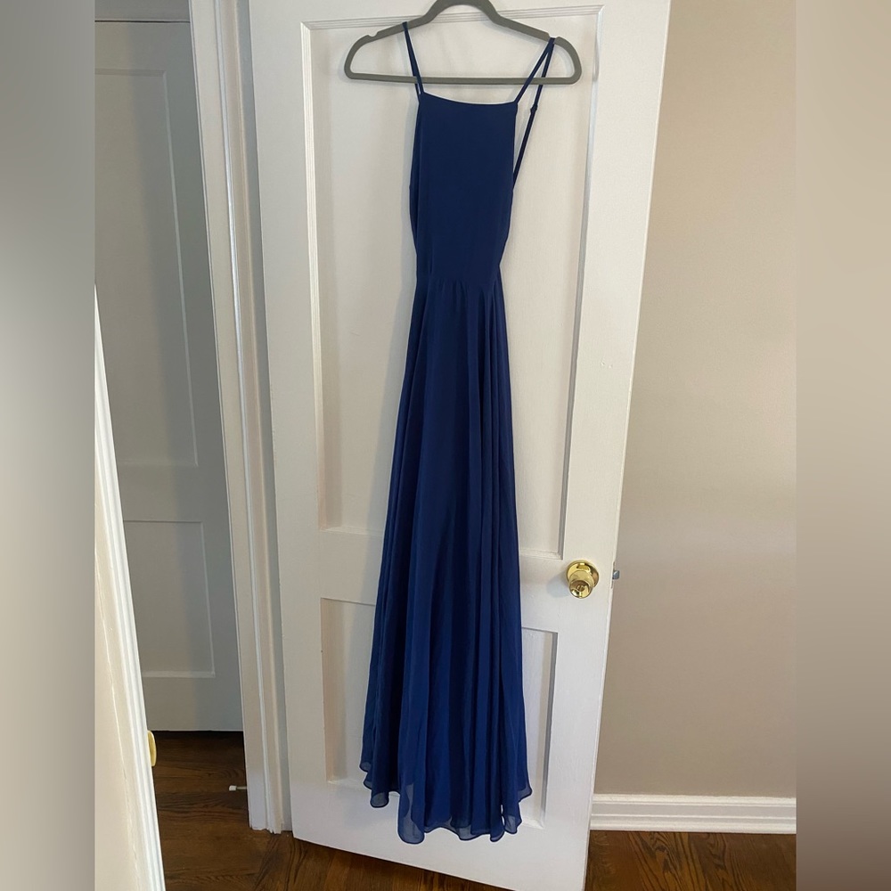 Lulu’s Mythical kind of love maxi dress, size L cobalt blue